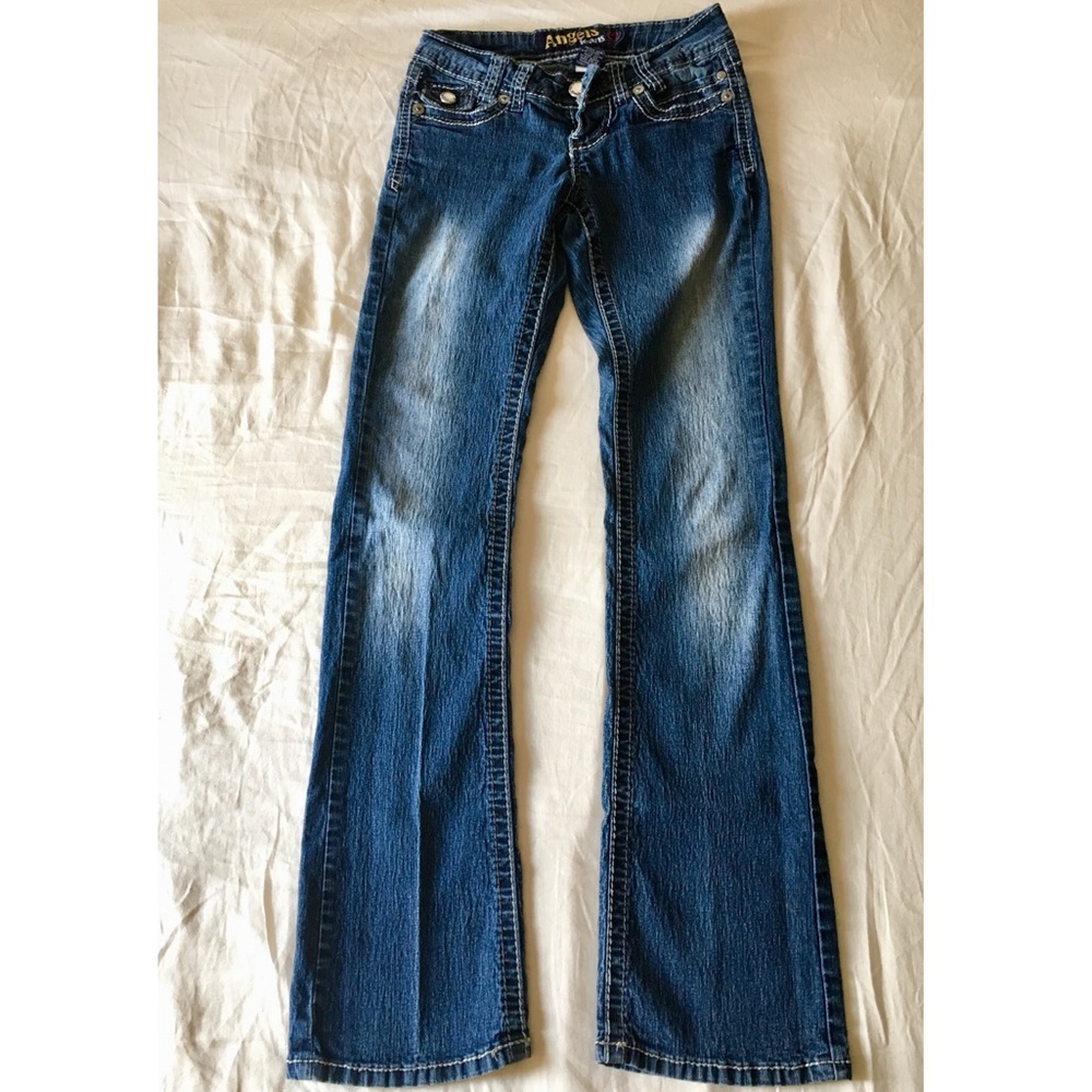 Angels: Bootcut Faded Blue Jeans, Size 0